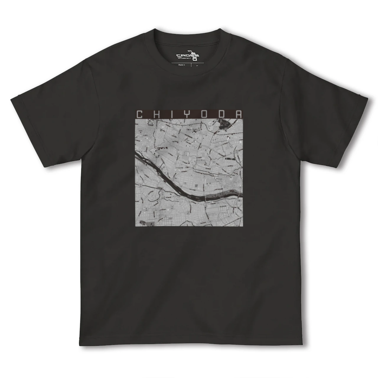 【千代田(群馬県)】地図柄ヘビーウェイトTシャツ