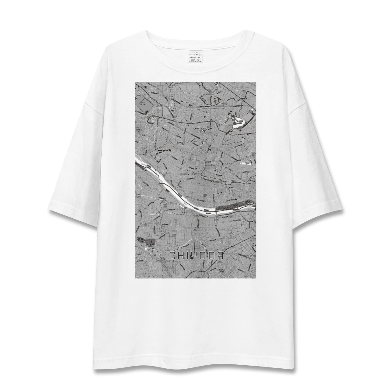 【千代田(群馬県)】地図柄ビッグシルエットTシャツ