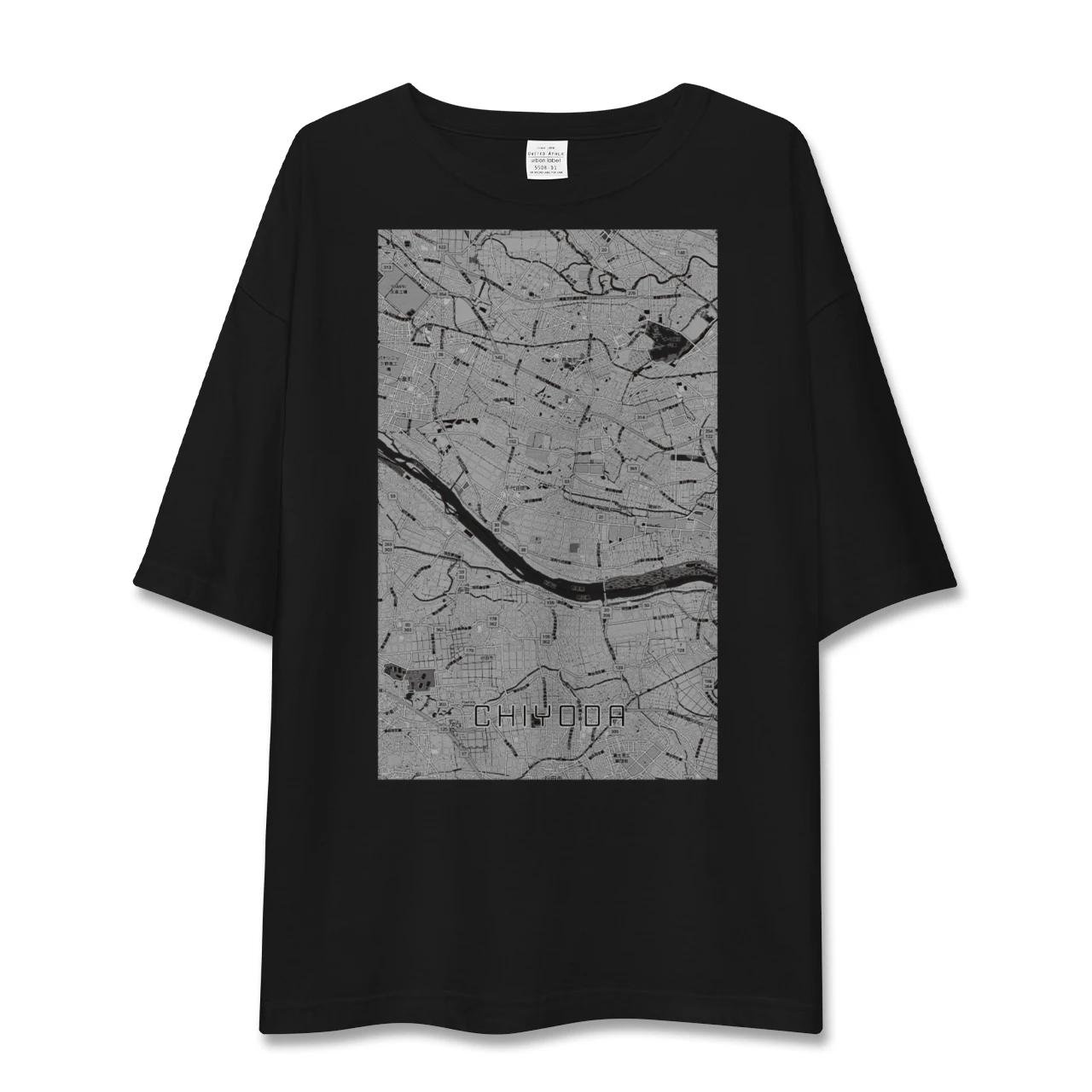 【千代田(群馬県)】地図柄ビッグシルエットTシャツ