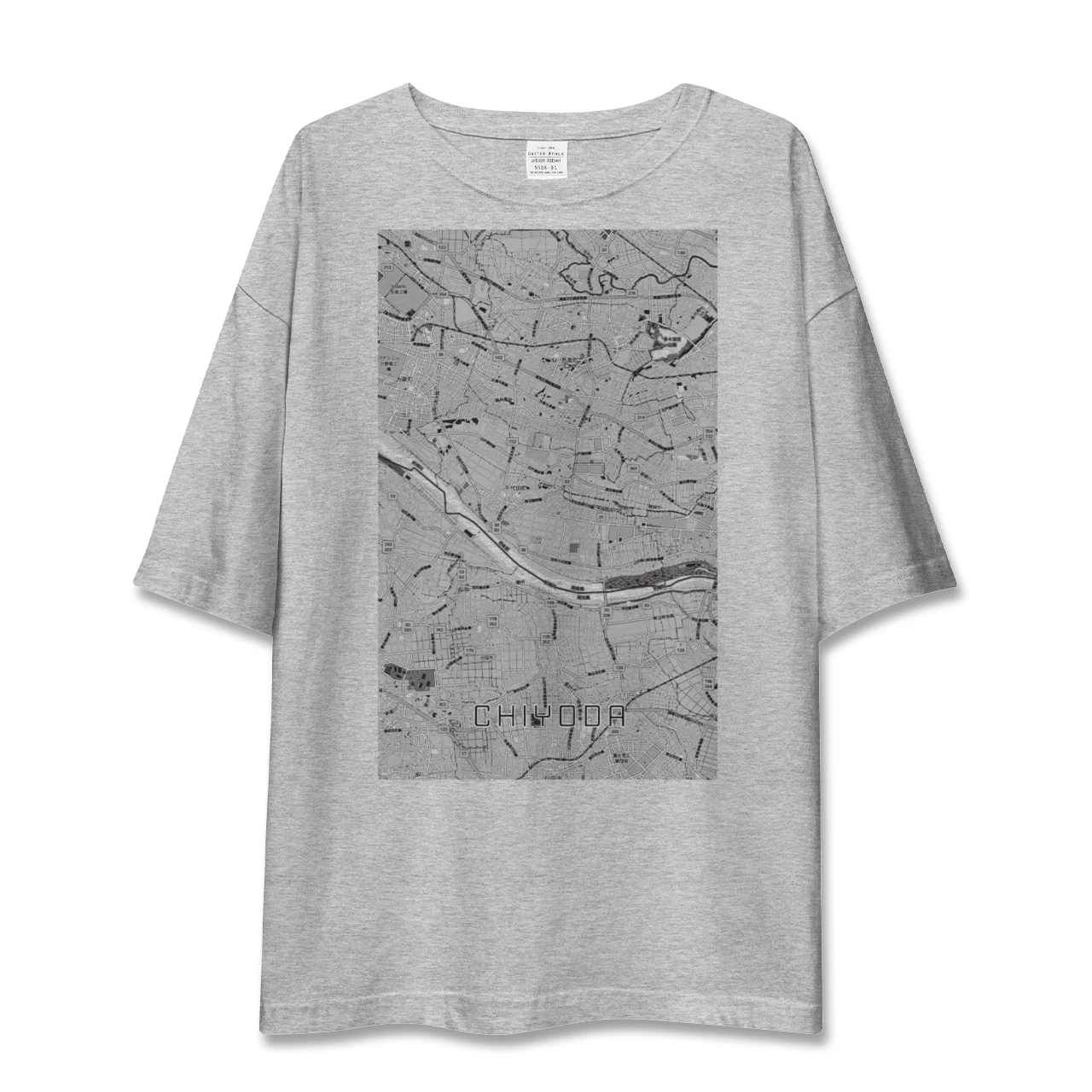 【千代田(群馬県)】地図柄ビッグシルエットTシャツ