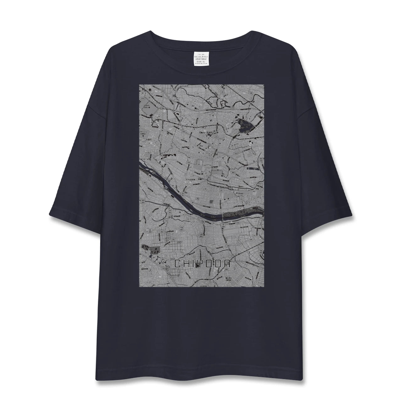 【千代田(群馬県)】地図柄ビッグシルエットTシャツ