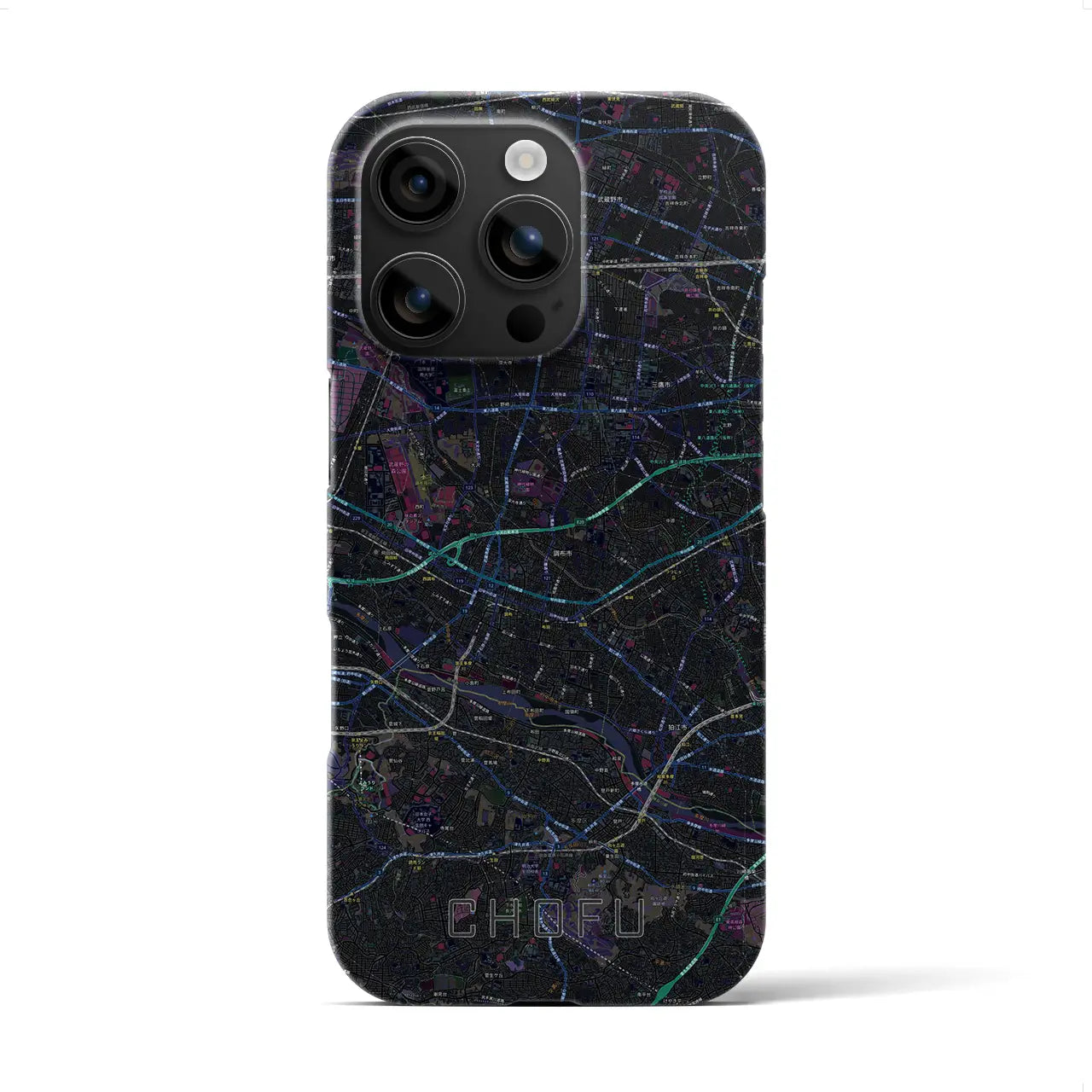 【調布2(東京都)】地図柄iPhoneケース(バックカバータイプ)