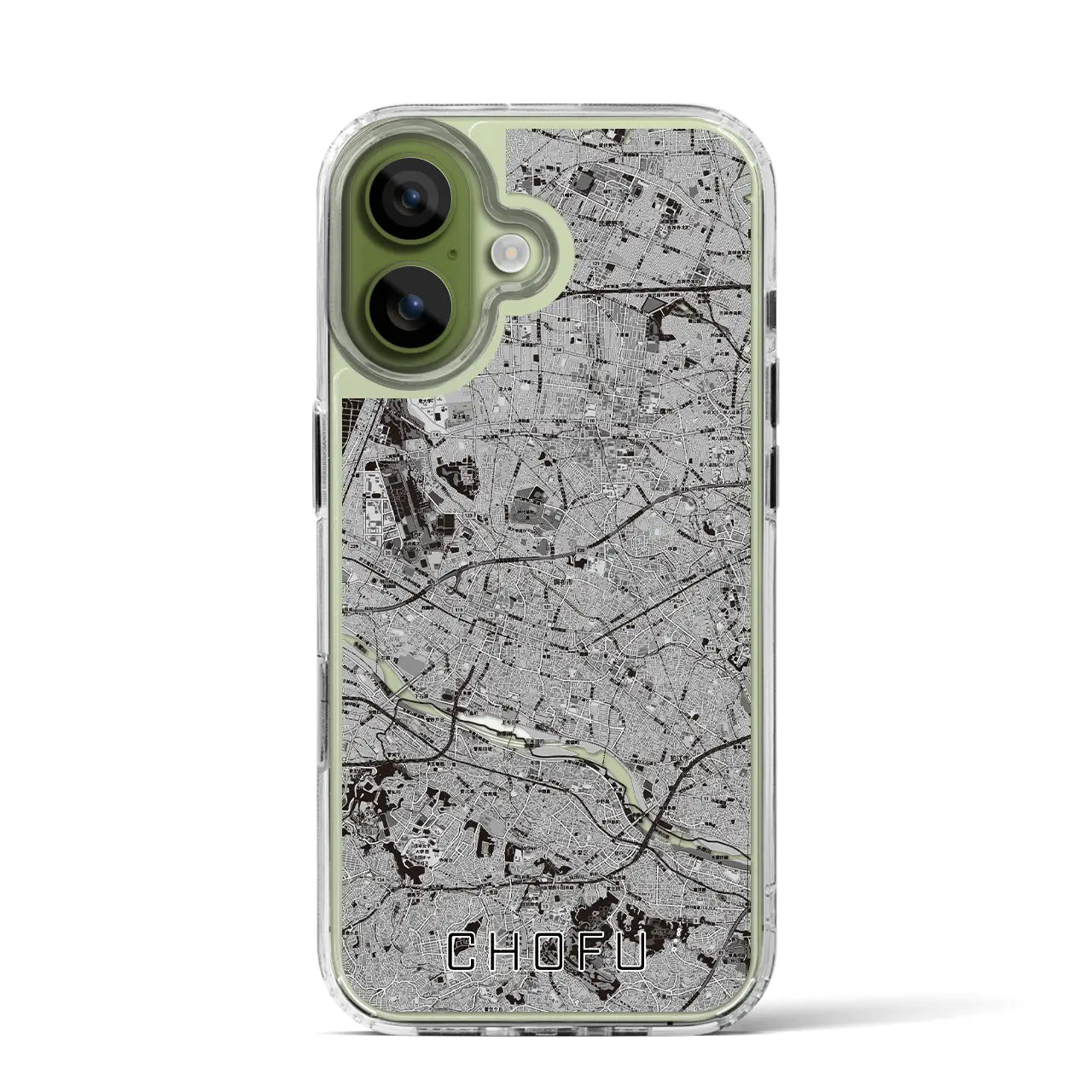 【調布2(東京都)】地図柄iPhoneケース(MagSafeタイプ)