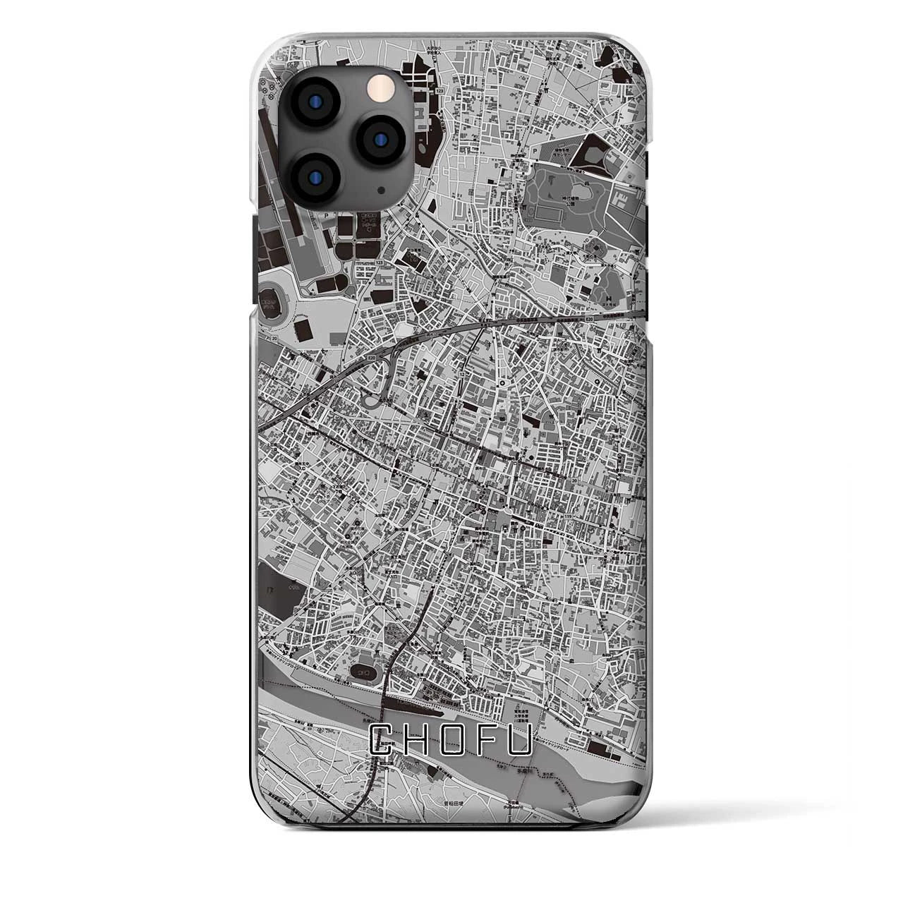 【調布(東京都)】地図柄iPhoneケース(クリアタイプ)