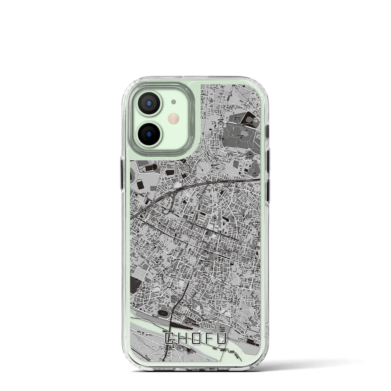 【調布(東京都)】地図柄iPhoneケース(MagSafeタイプ)