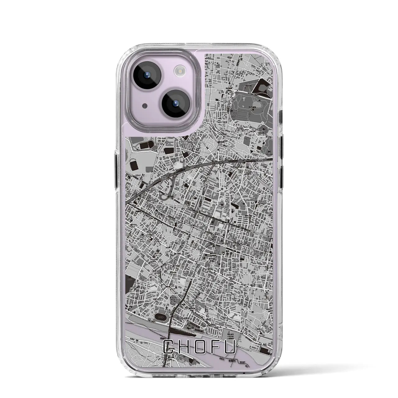 【調布(東京都)】地図柄iPhoneケース(MagSafeタイプ)