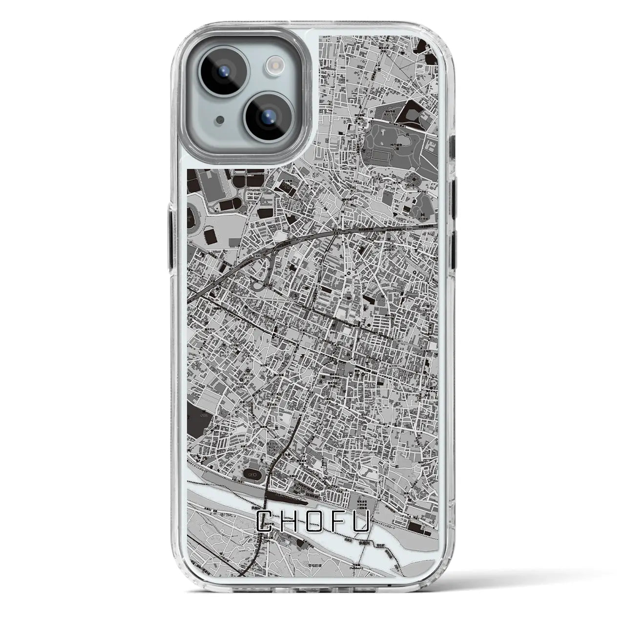 【調布(東京都)】地図柄iPhoneケース(MagSafeタイプ)
