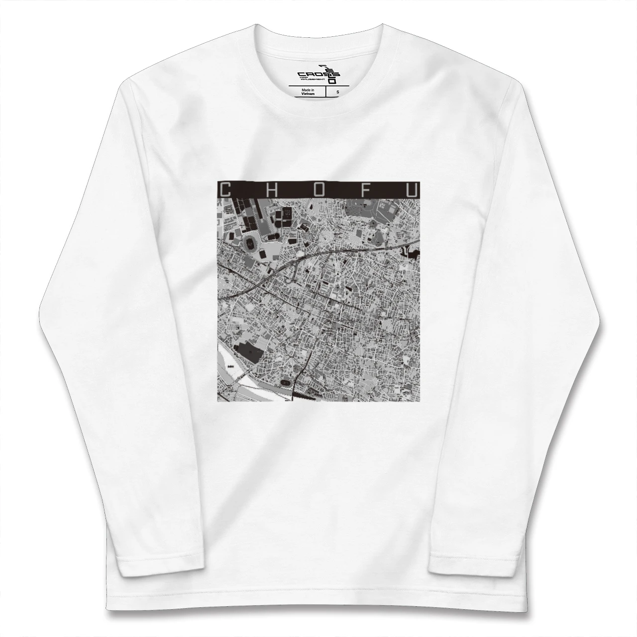 【調布(東京都)】地図柄ロングスリーブTシャツ