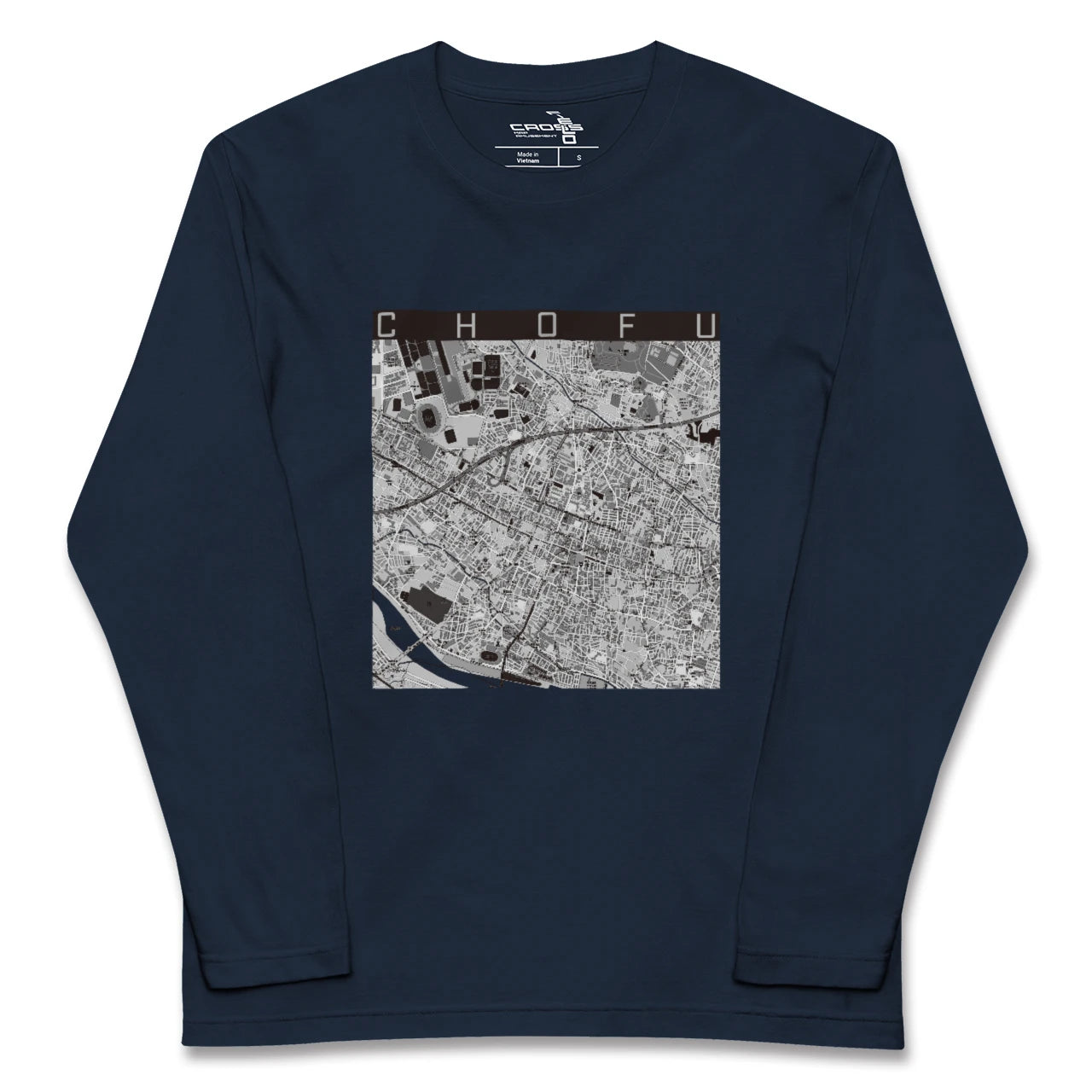 【調布(東京都)】地図柄ロングスリーブTシャツ