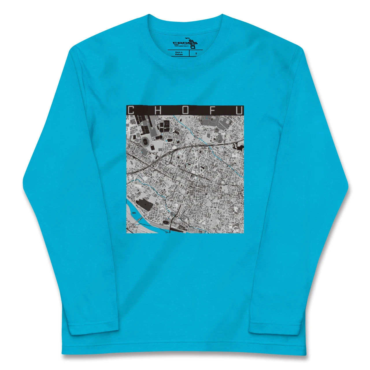 【調布(東京都)】地図柄ロングスリーブTシャツ