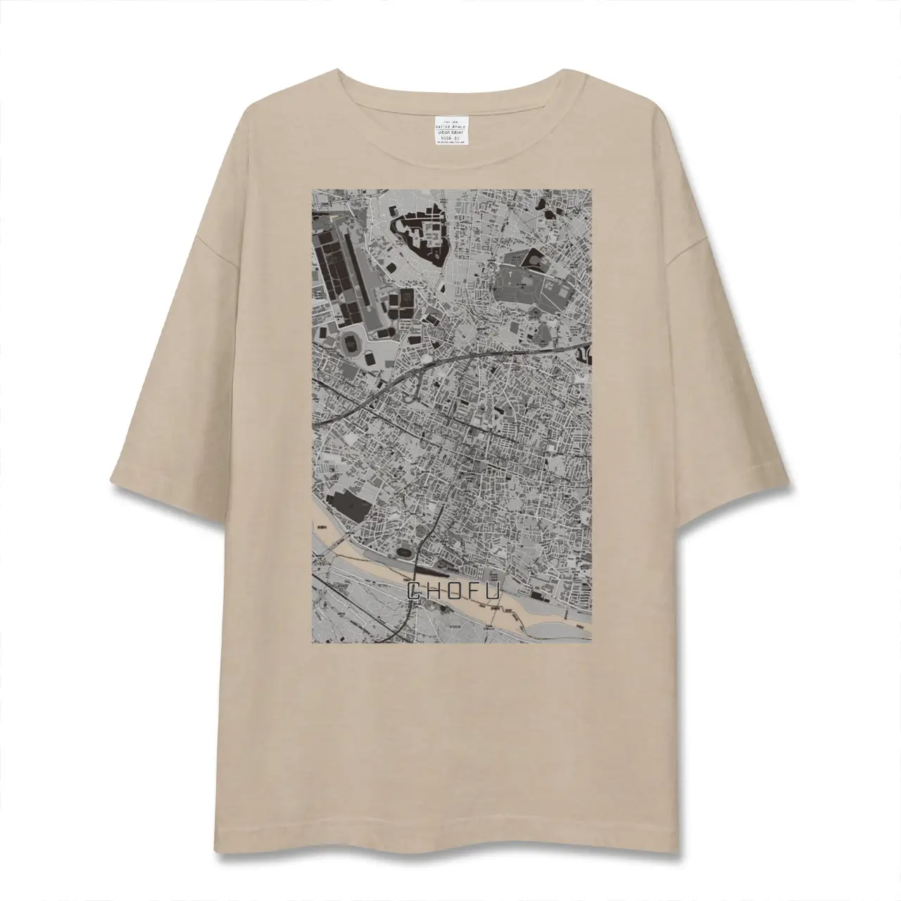 【調布(東京都)】地図柄ビッグシルエットTシャツ