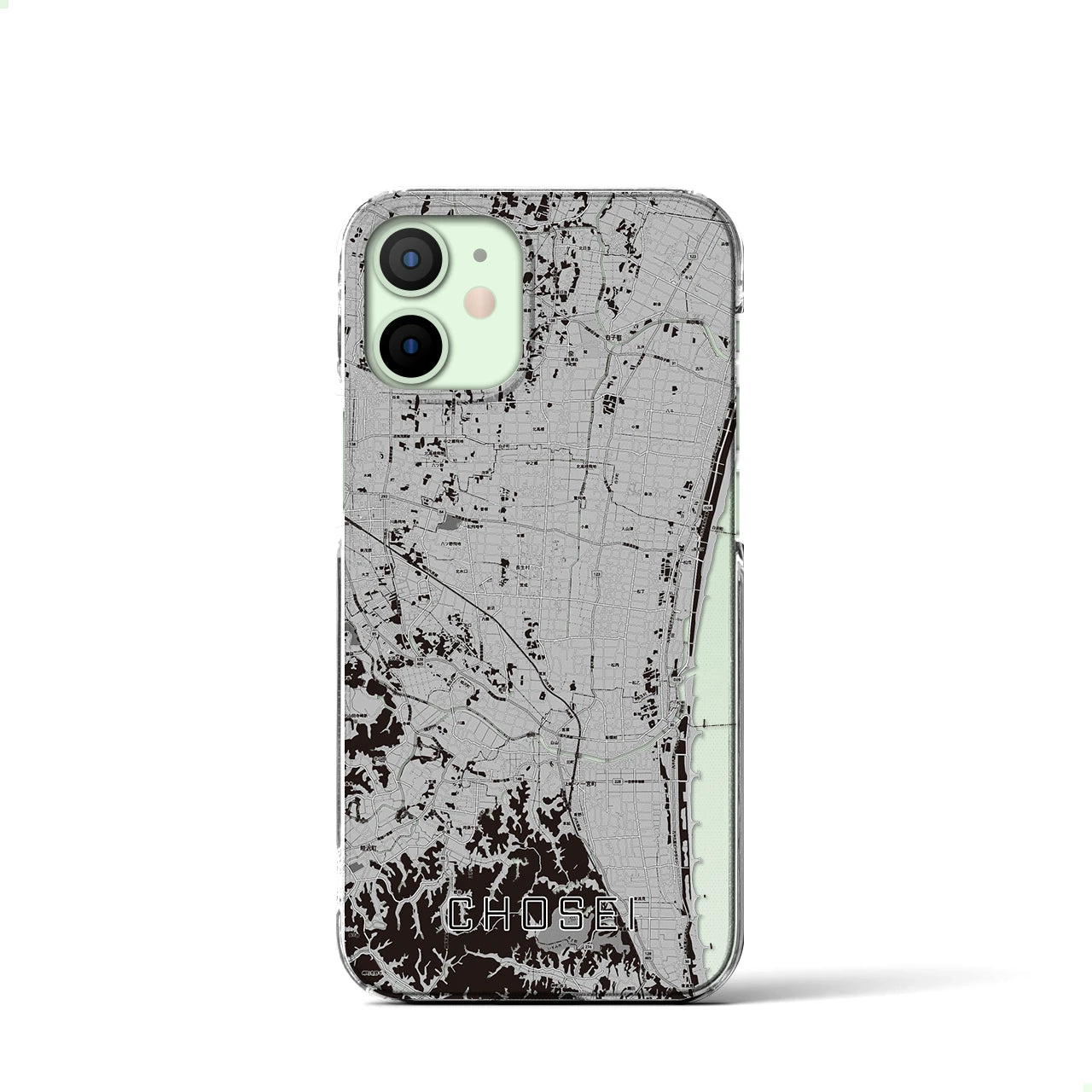 【長生(千葉県)】地図柄iPhoneケース(クリアタイプ)