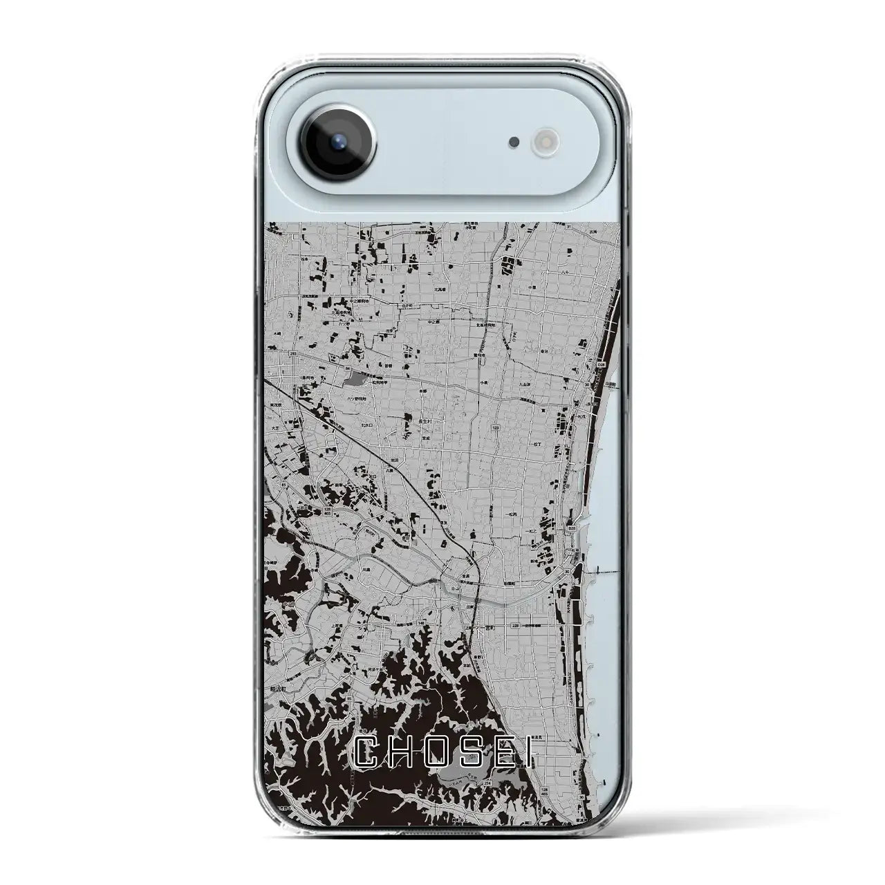 【長生(千葉県)】地図柄iPhoneケース(クリアタイプ)