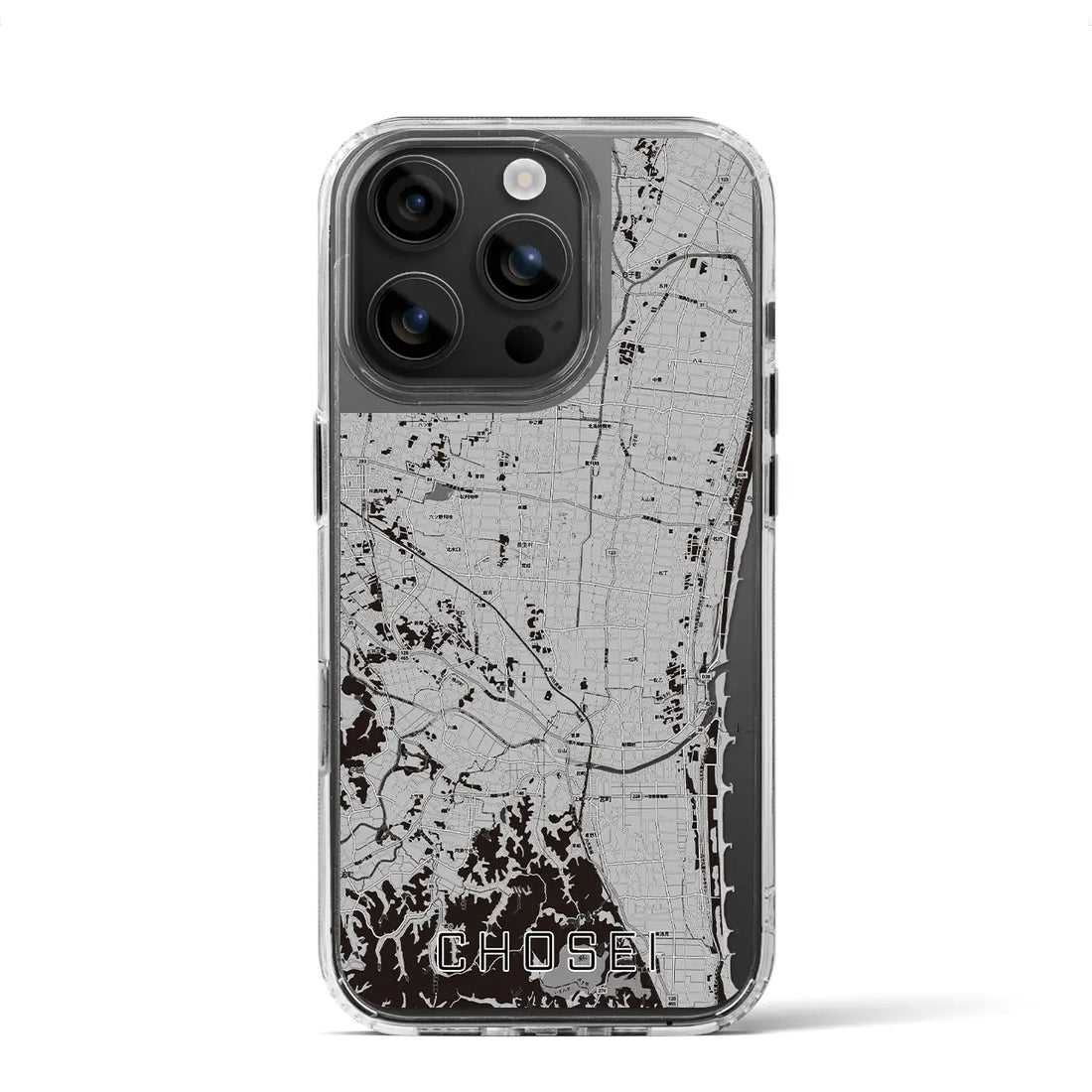 【長生(千葉県)】地図柄iPhoneケース(MagSafeタイプ)