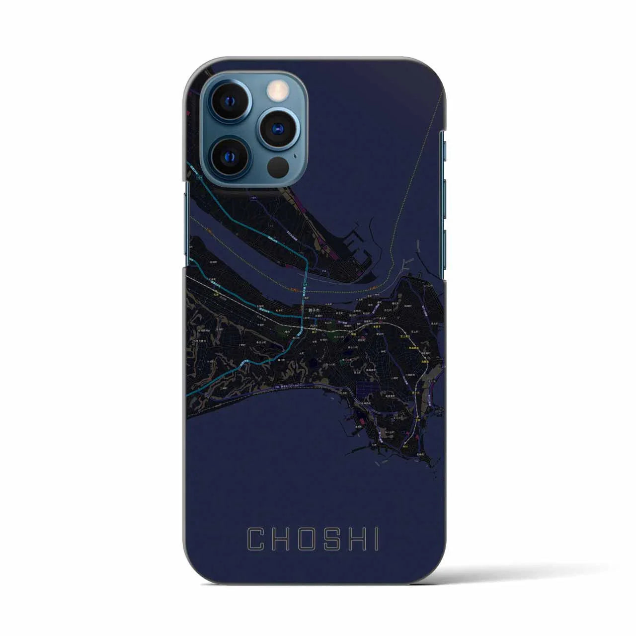 【銚子(千葉県)】地図柄iPhoneケース(バックカバータイプ)