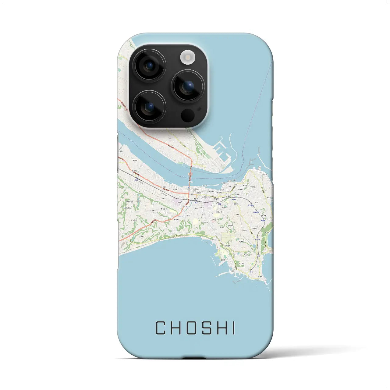 【銚子(千葉県)】地図柄iPhoneケース(バックカバータイプ)