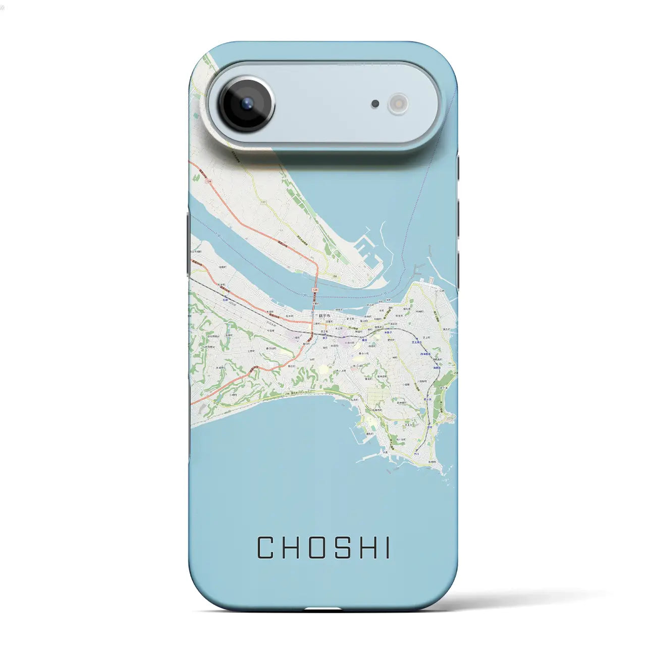 【銚子(千葉県)】地図柄iPhoneケース(バックカバータイプ)