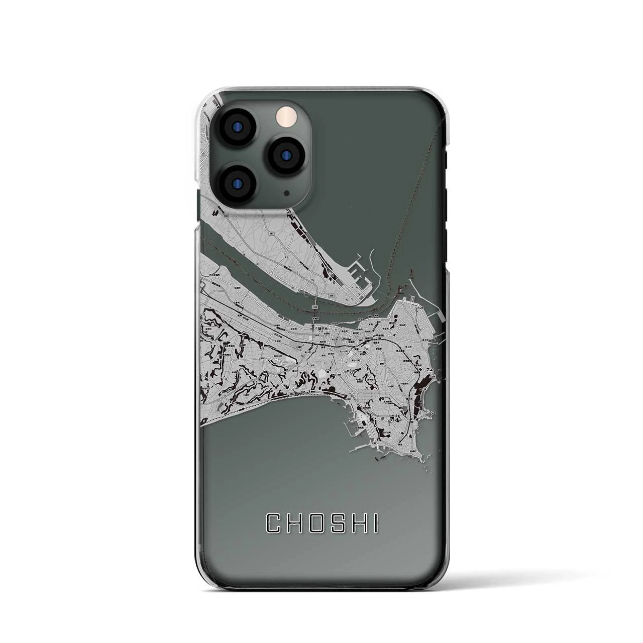 【銚子(千葉県)】地図柄iPhoneケース(クリアタイプ)