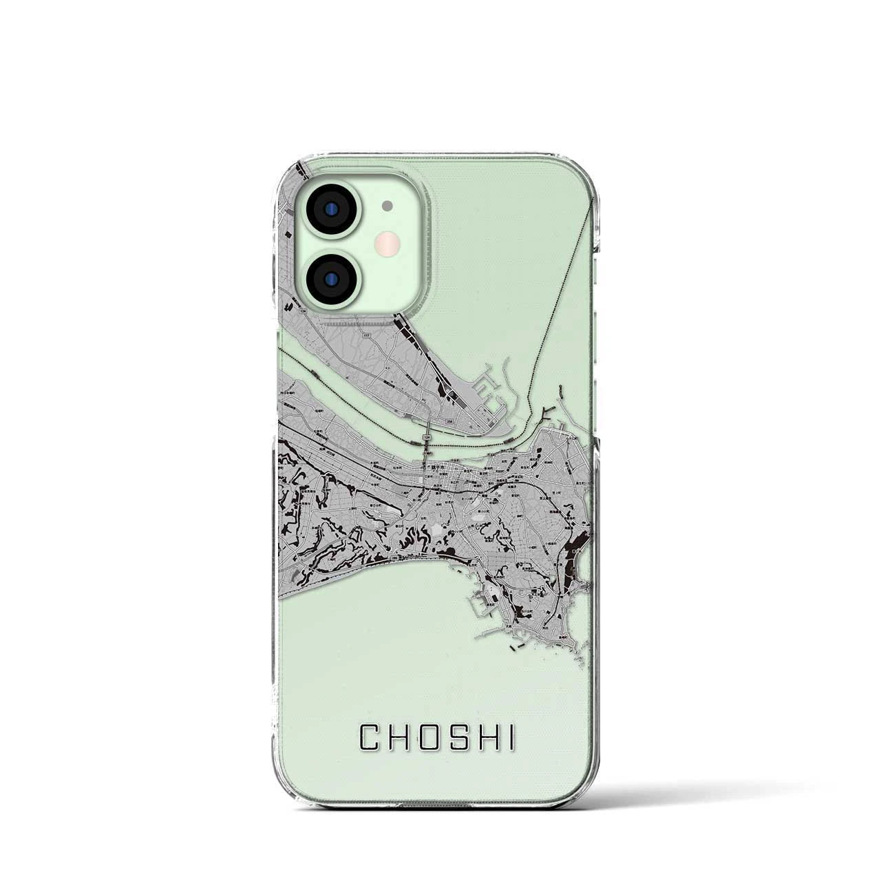 【銚子(千葉県)】地図柄iPhoneケース(クリアタイプ)