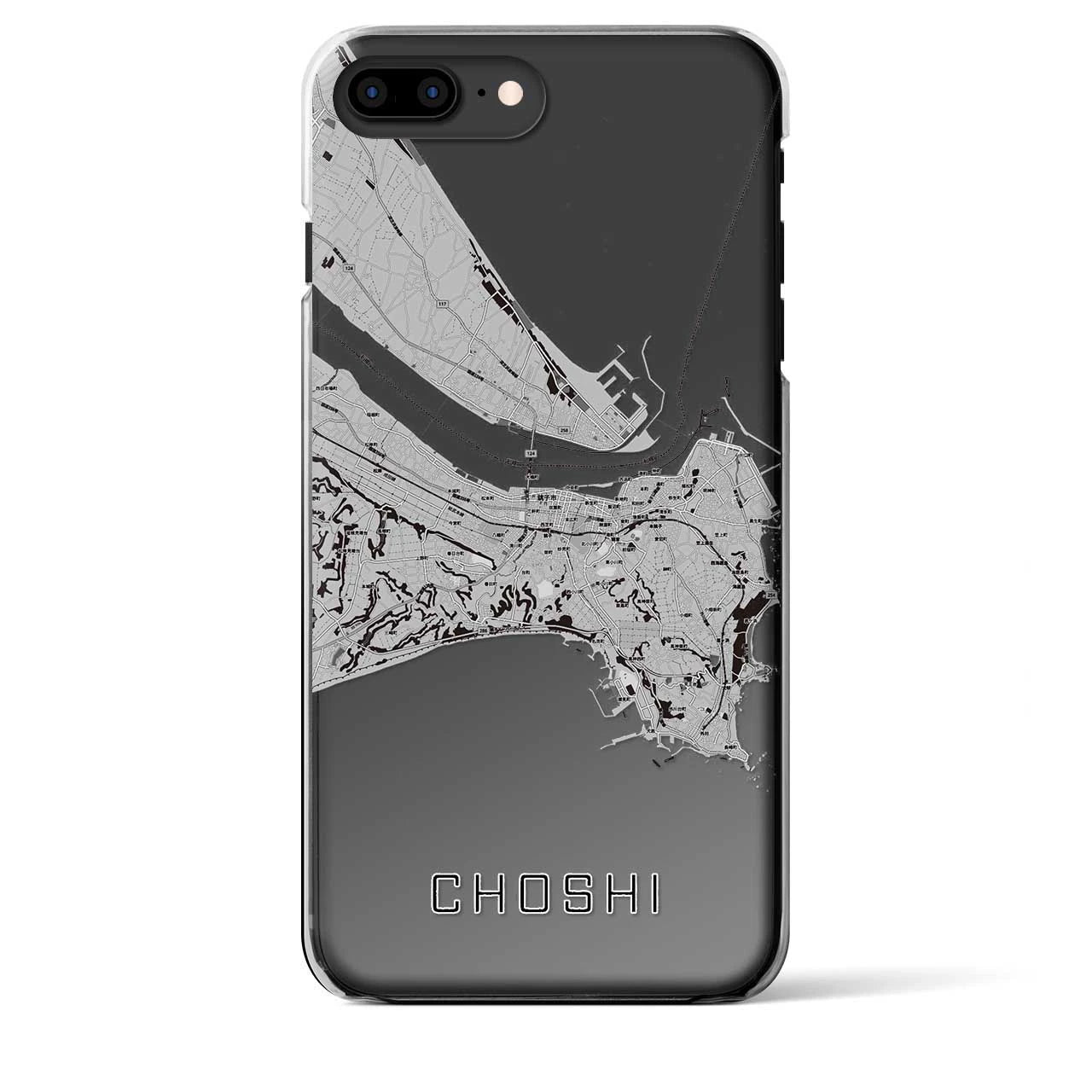 【銚子(千葉県)】地図柄iPhoneケース(クリアタイプ)