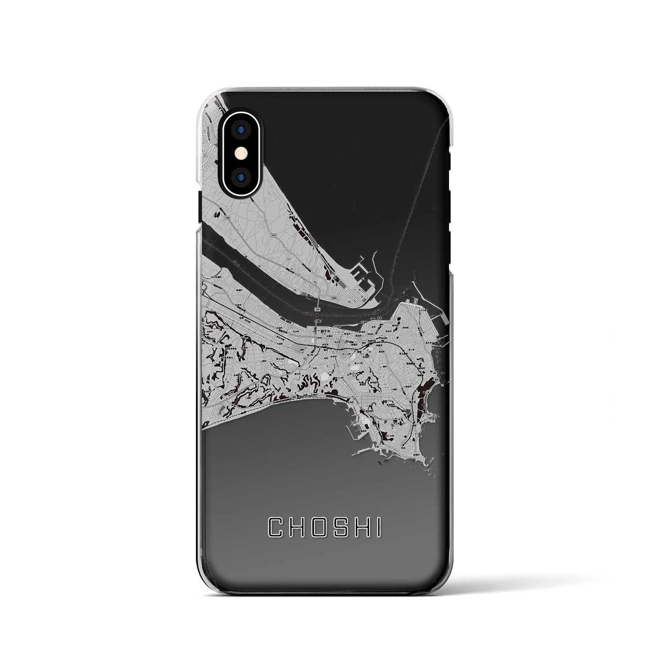 【銚子(千葉県)】地図柄iPhoneケース(クリアタイプ)