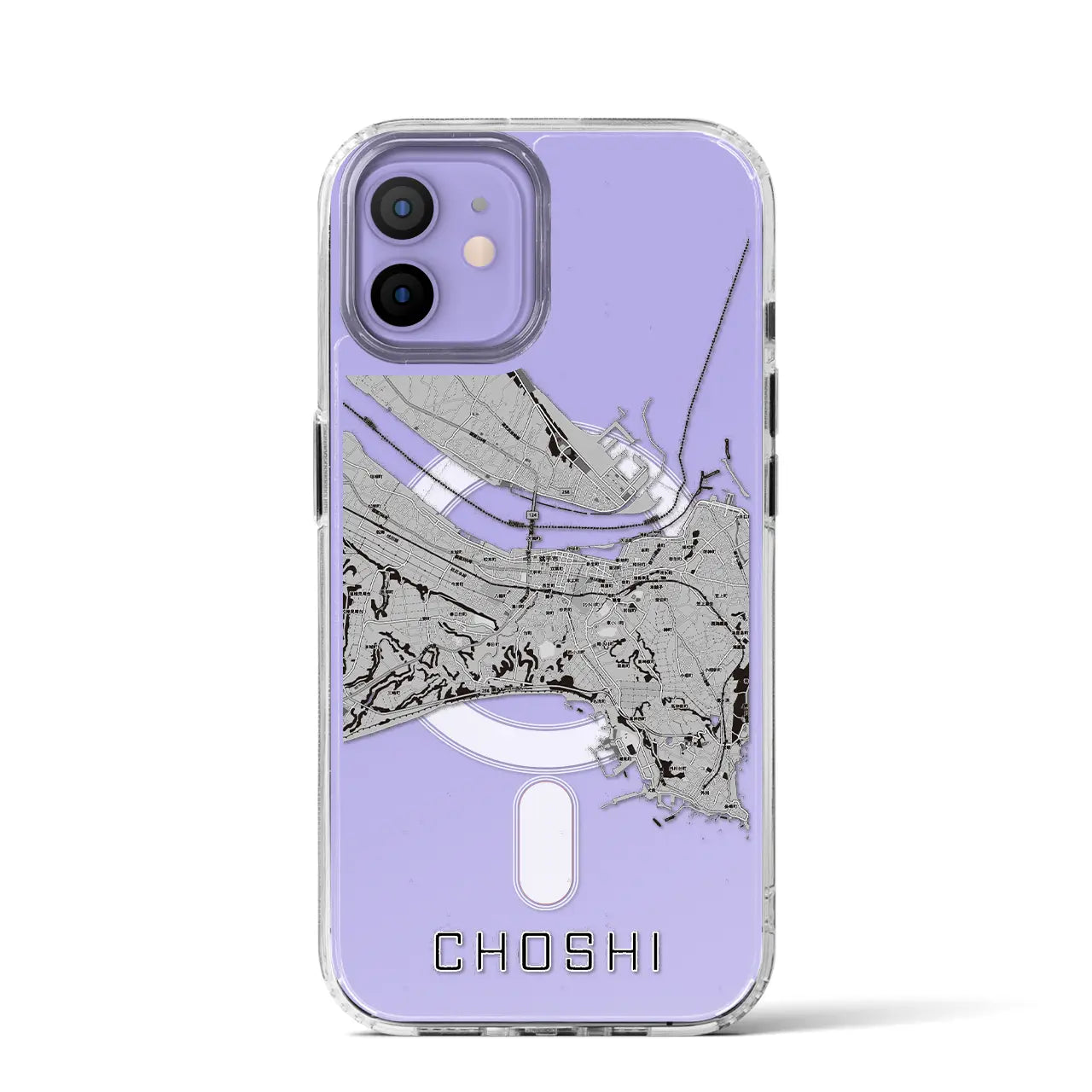 【銚子(千葉県)】地図柄iPhoneケース(MagSafeタイプ)