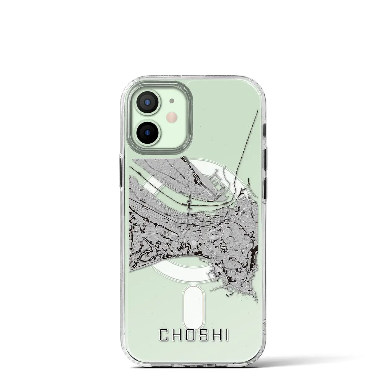 【銚子(千葉県)】地図柄iPhoneケース(MagSafeタイプ)