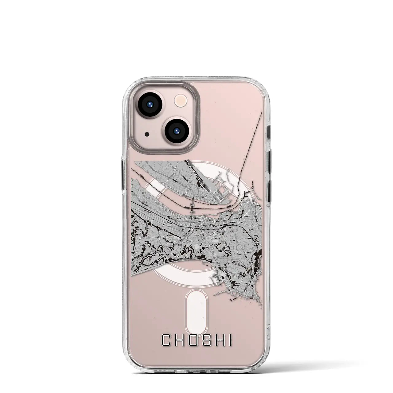 【銚子(千葉県)】地図柄iPhoneケース(MagSafeタイプ)