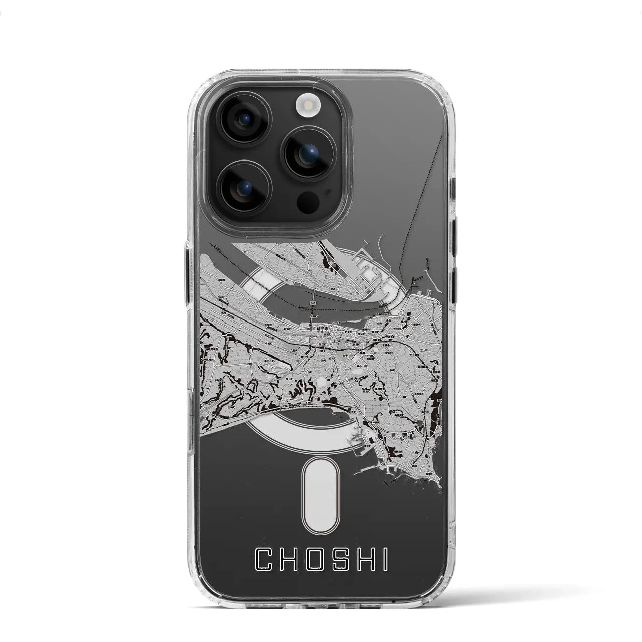 【銚子(千葉県)】地図柄iPhoneケース(MagSafeタイプ)