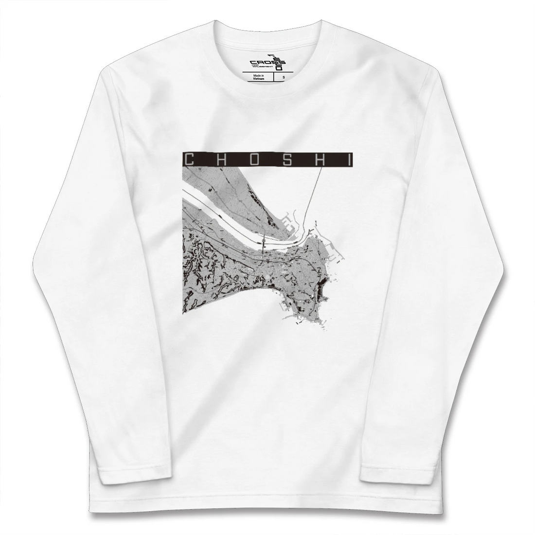 【銚子(千葉県)】地図柄ロングスリーブTシャツ