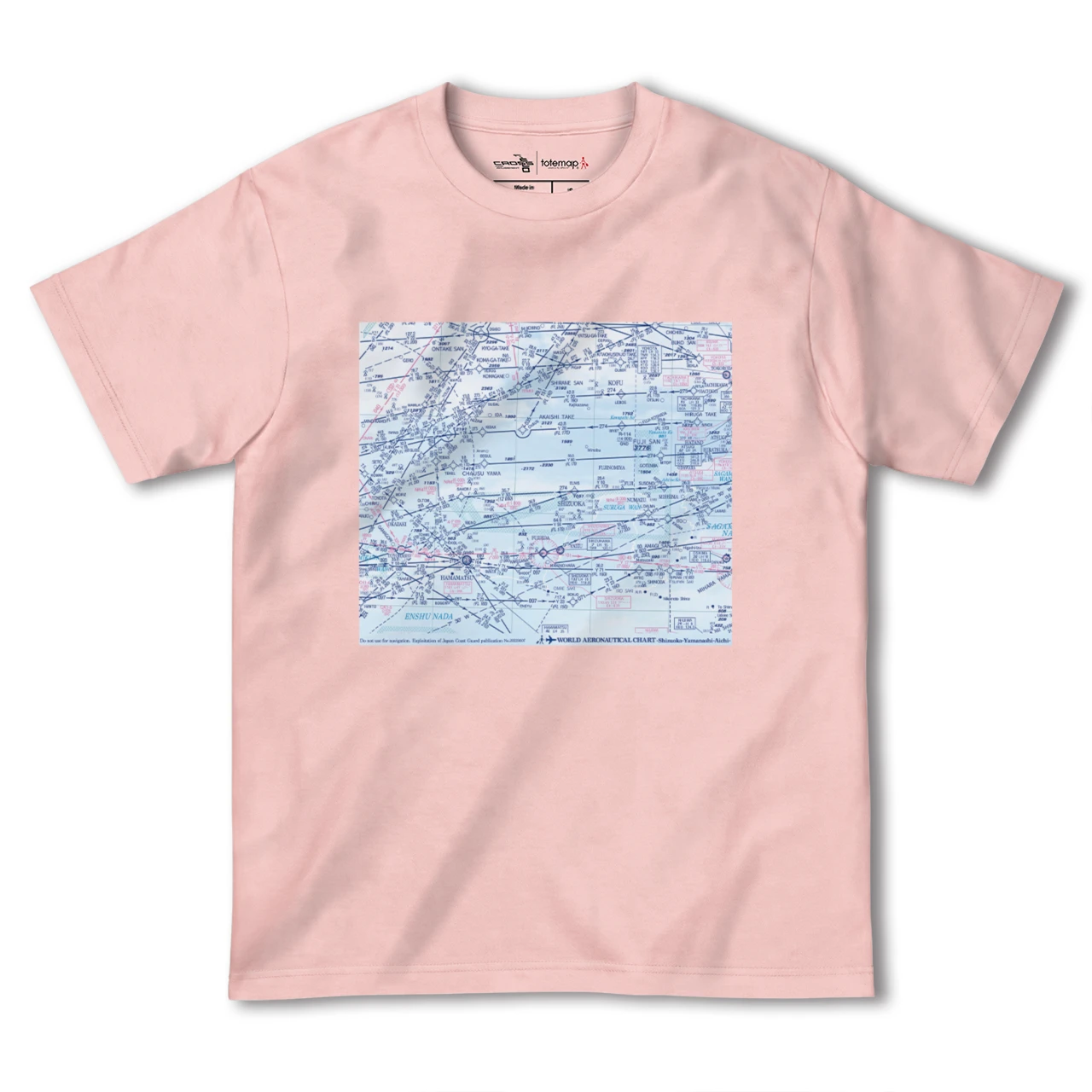 【中部航空図(静岡県)】航空図Tシャツ