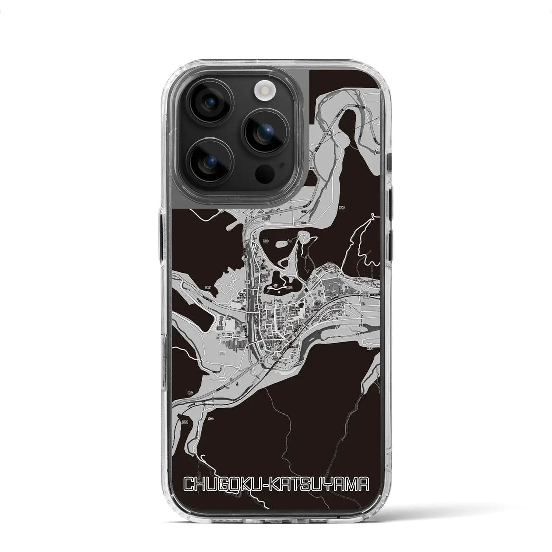 【中国勝山(岡山県)】地図柄iPhoneケース(MagSafeタイプ)