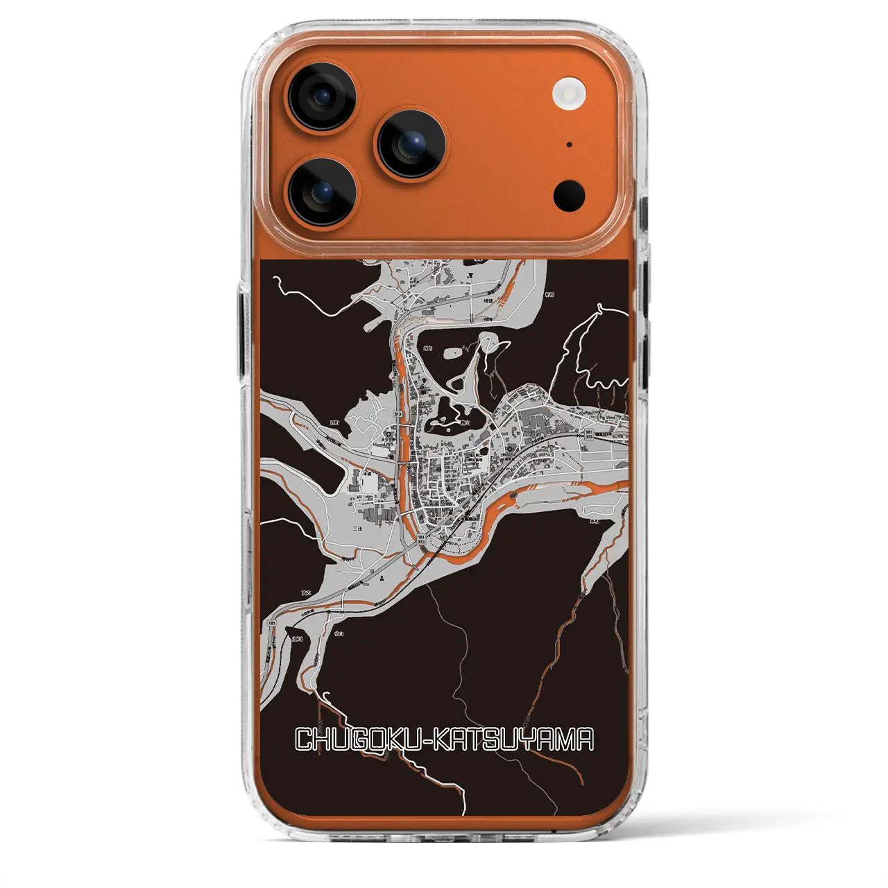 【中国勝山(岡山県)】地図柄iPhoneケース(MagSafeタイプ)