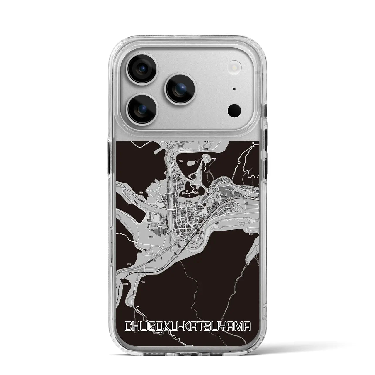 【中国勝山(岡山県)】地図柄iPhoneケース(MagSafeタイプ)