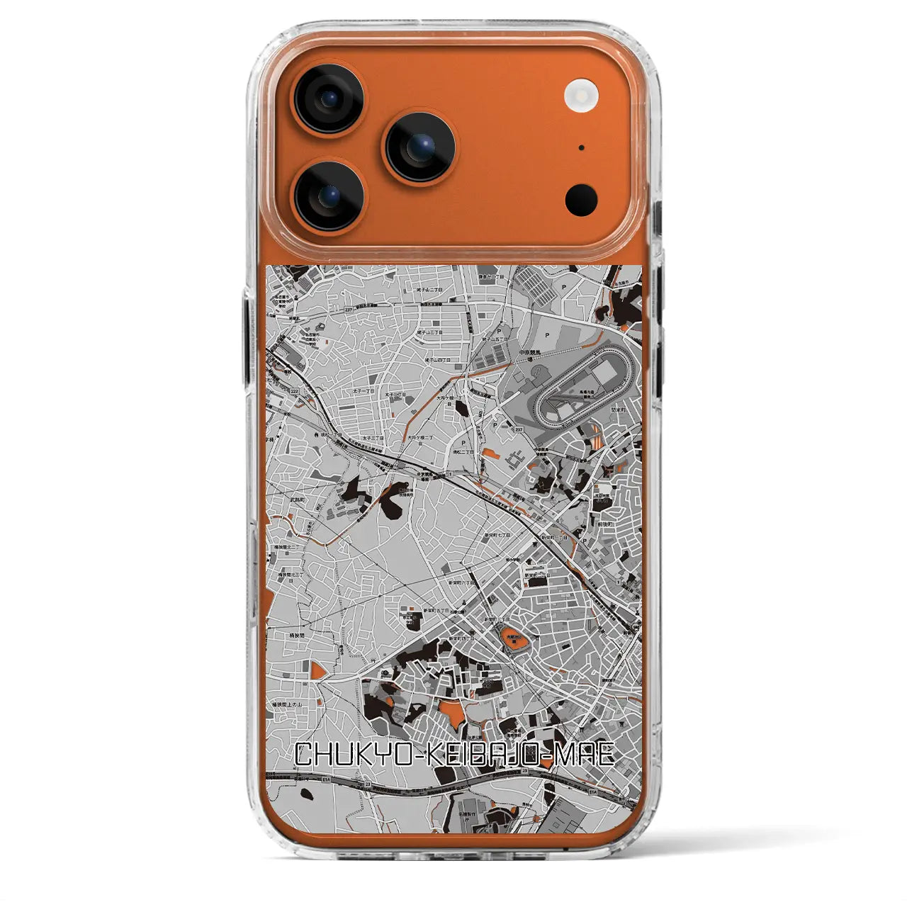 【中京競馬場前(愛知県)】地図柄iPhoneケース(MagSafeタイプ)