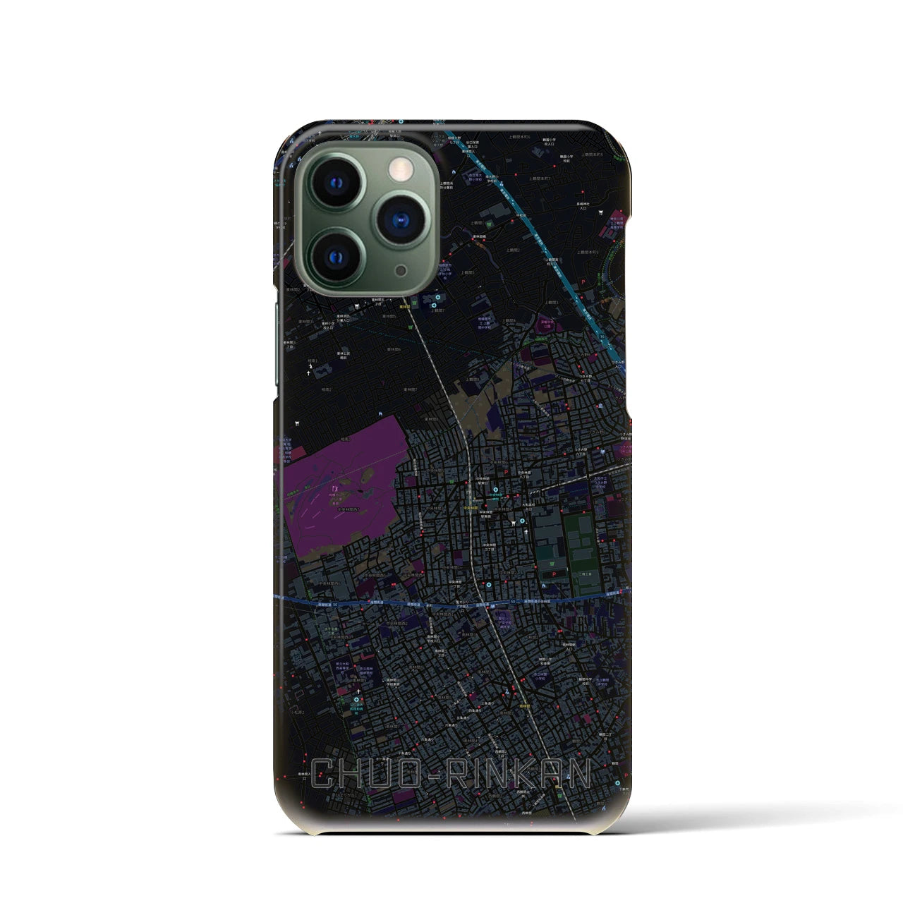 【中央林間(神奈川県)】地図柄iPhoneケース(バックカバータイプ)