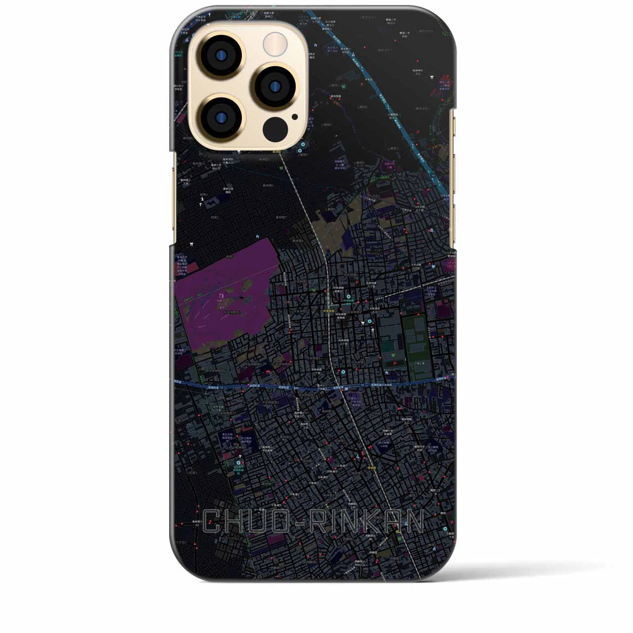 【中央林間(神奈川県)】地図柄iPhoneケース(バックカバータイプ)