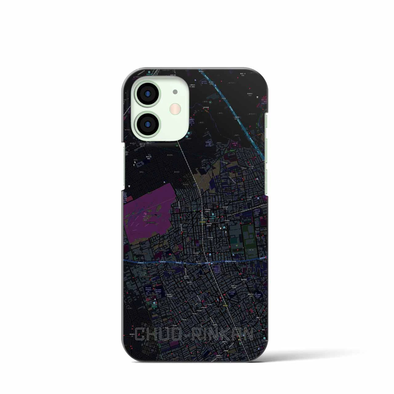 【中央林間(神奈川県)】地図柄iPhoneケース(バックカバータイプ)