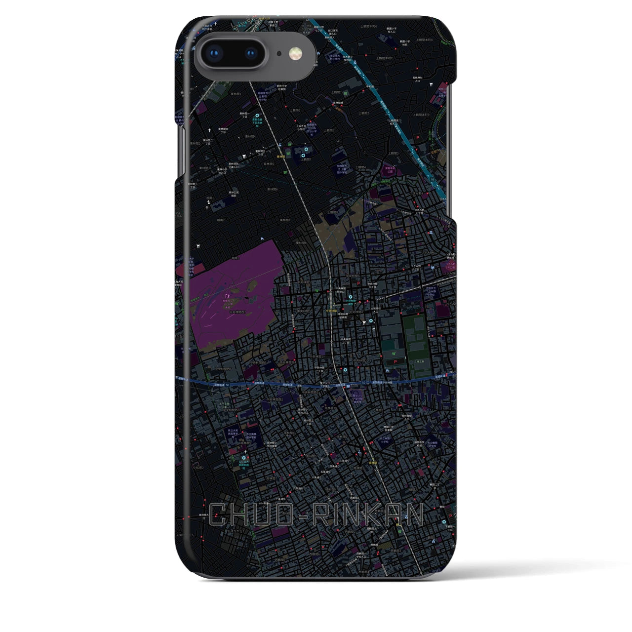 【中央林間(神奈川県)】地図柄iPhoneケース(バックカバータイプ)