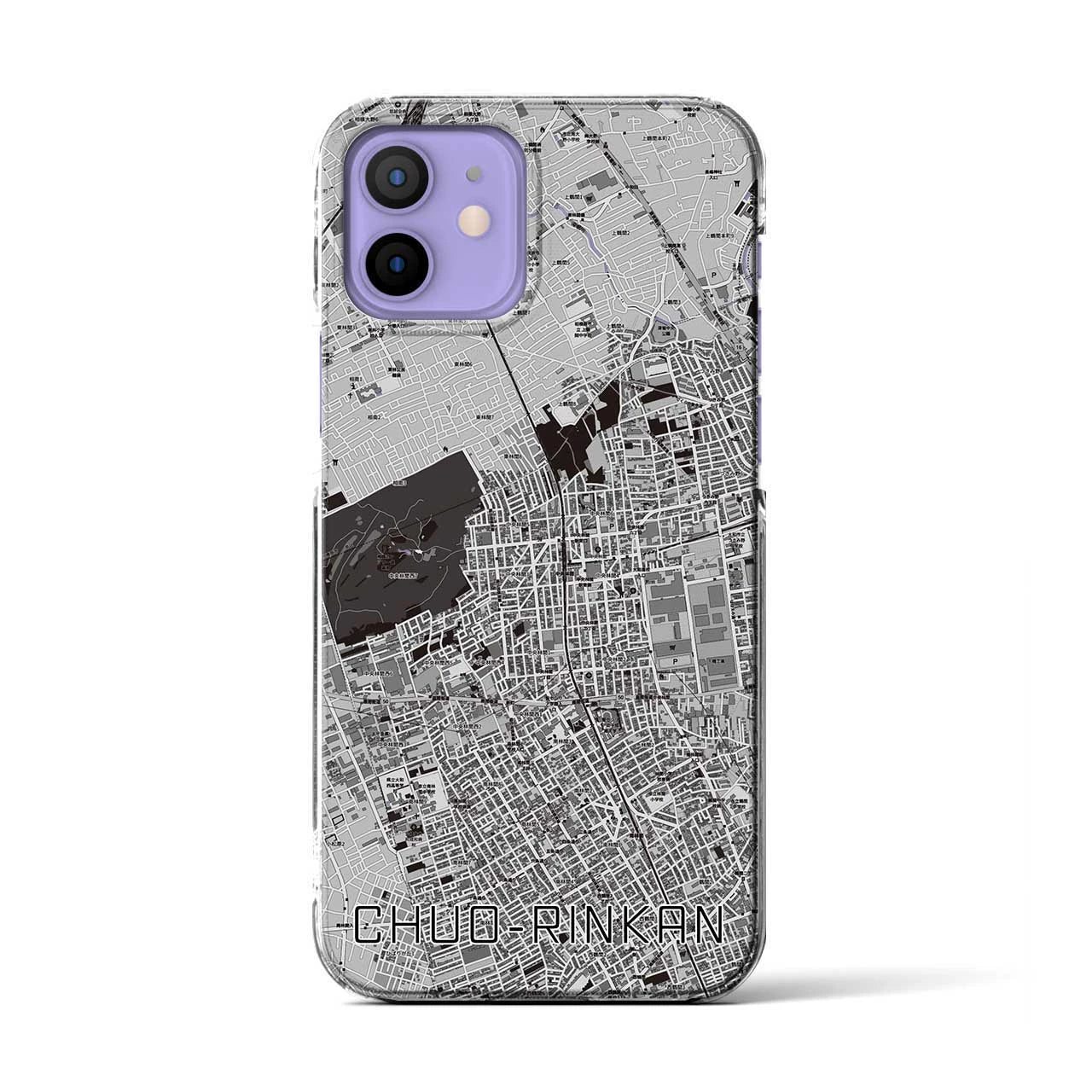 【中央林間(神奈川県)】地図柄iPhoneケース(クリアタイプ)