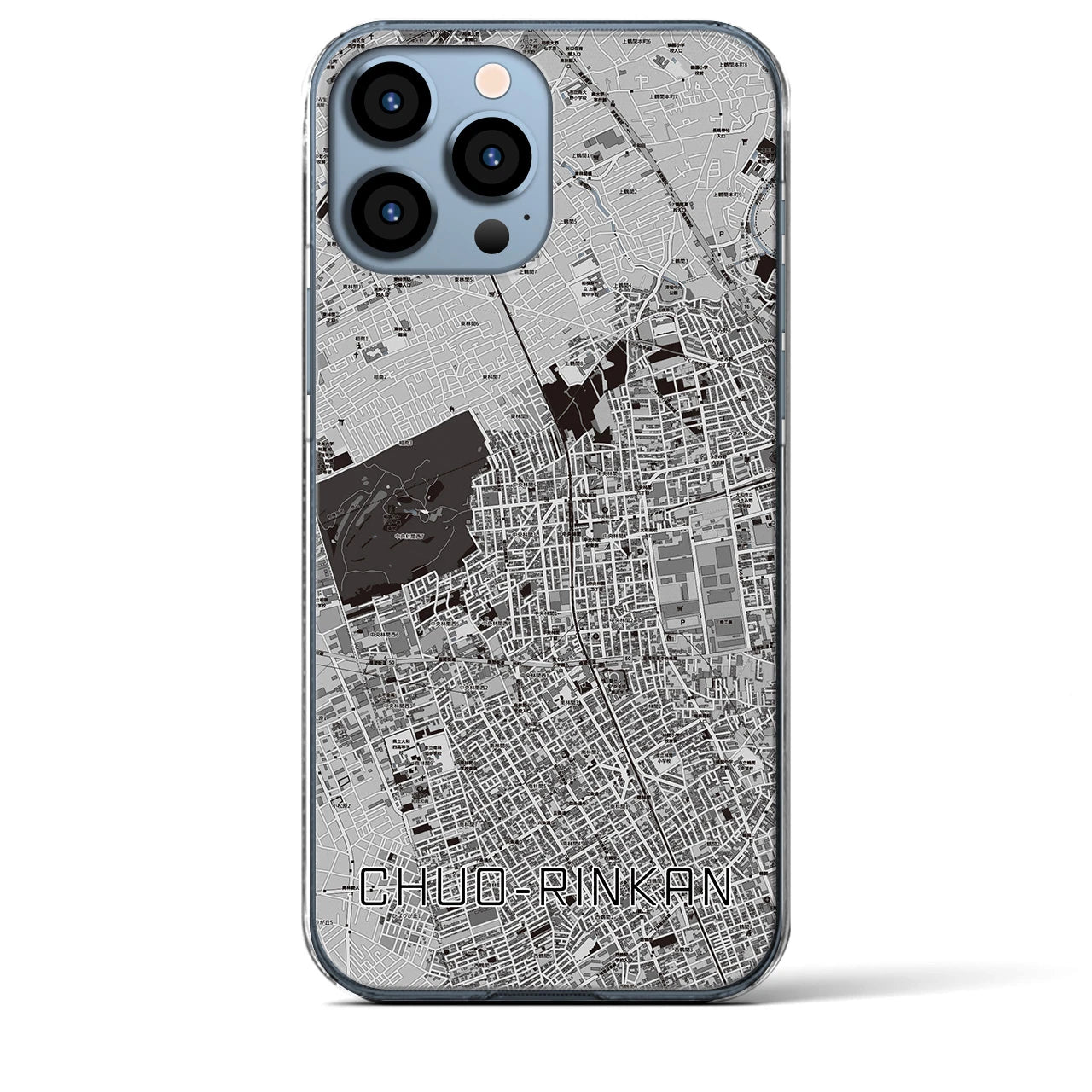 【中央林間(神奈川県)】地図柄iPhoneケース(クリアタイプ)