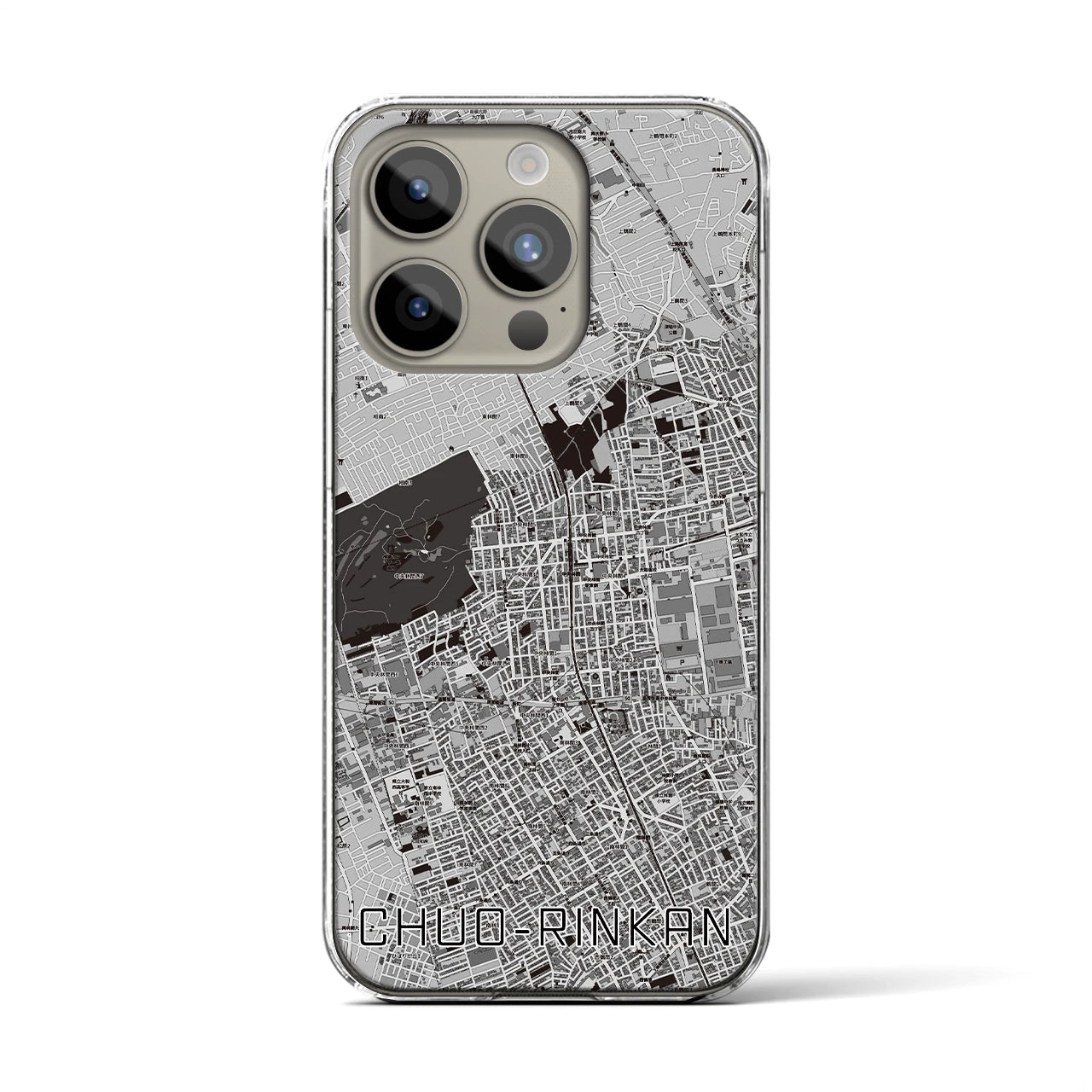 【中央林間(神奈川県)】地図柄iPhoneケース(クリアタイプ)