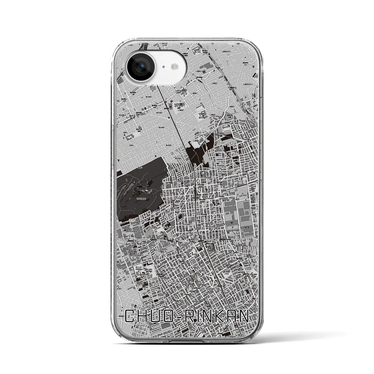 【中央林間(神奈川県)】地図柄iPhoneケース(クリアタイプ)