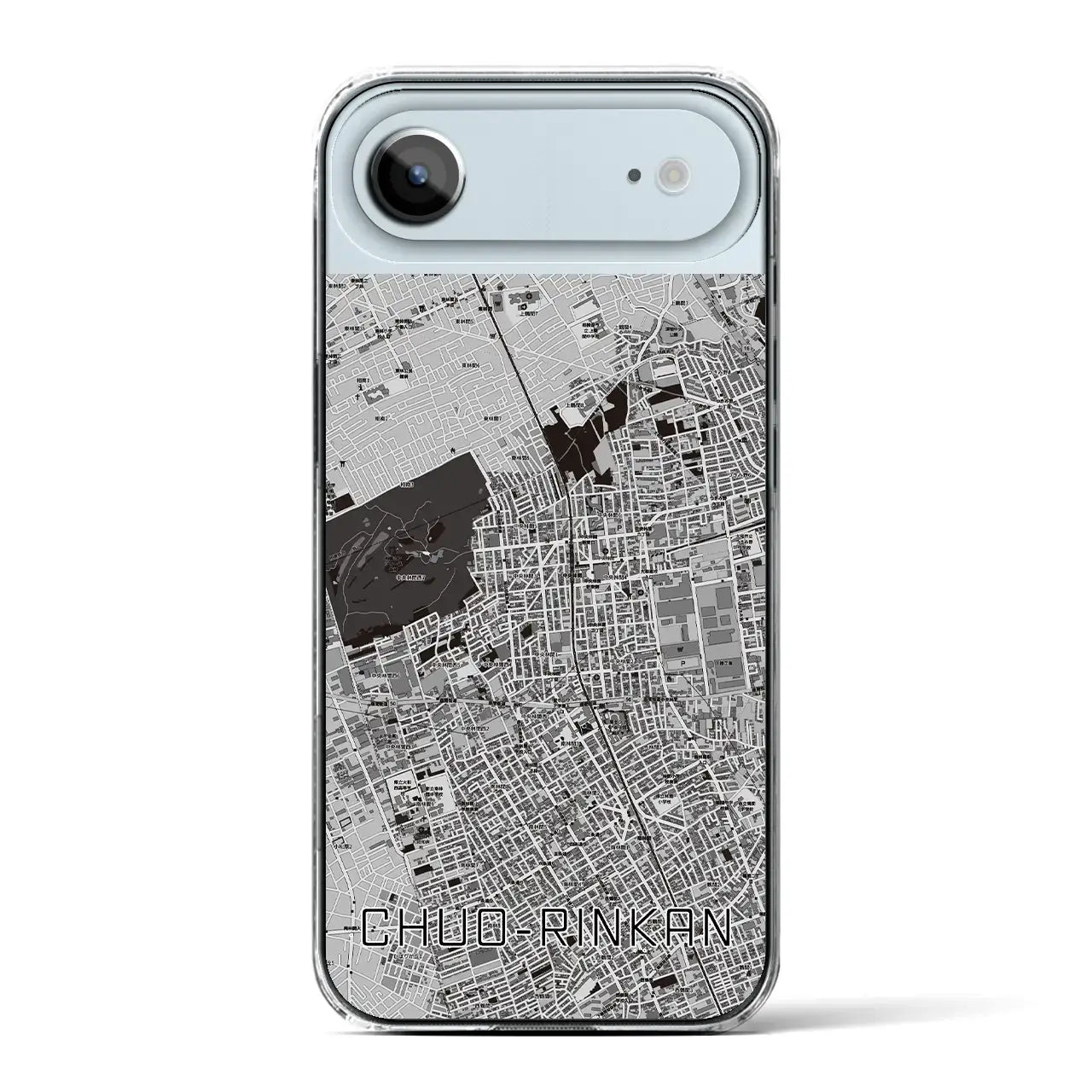 【中央林間(神奈川県)】地図柄iPhoneケース(クリアタイプ)