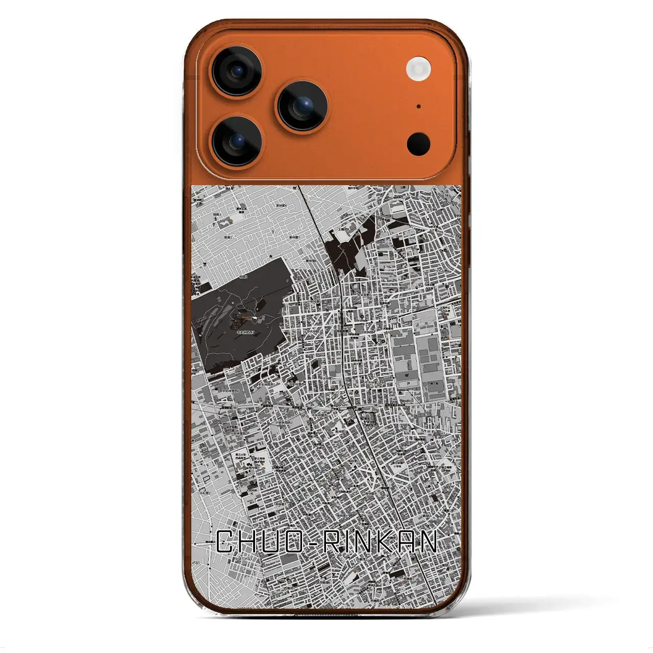 【中央林間(神奈川県)】地図柄iPhoneケース(クリアタイプ)