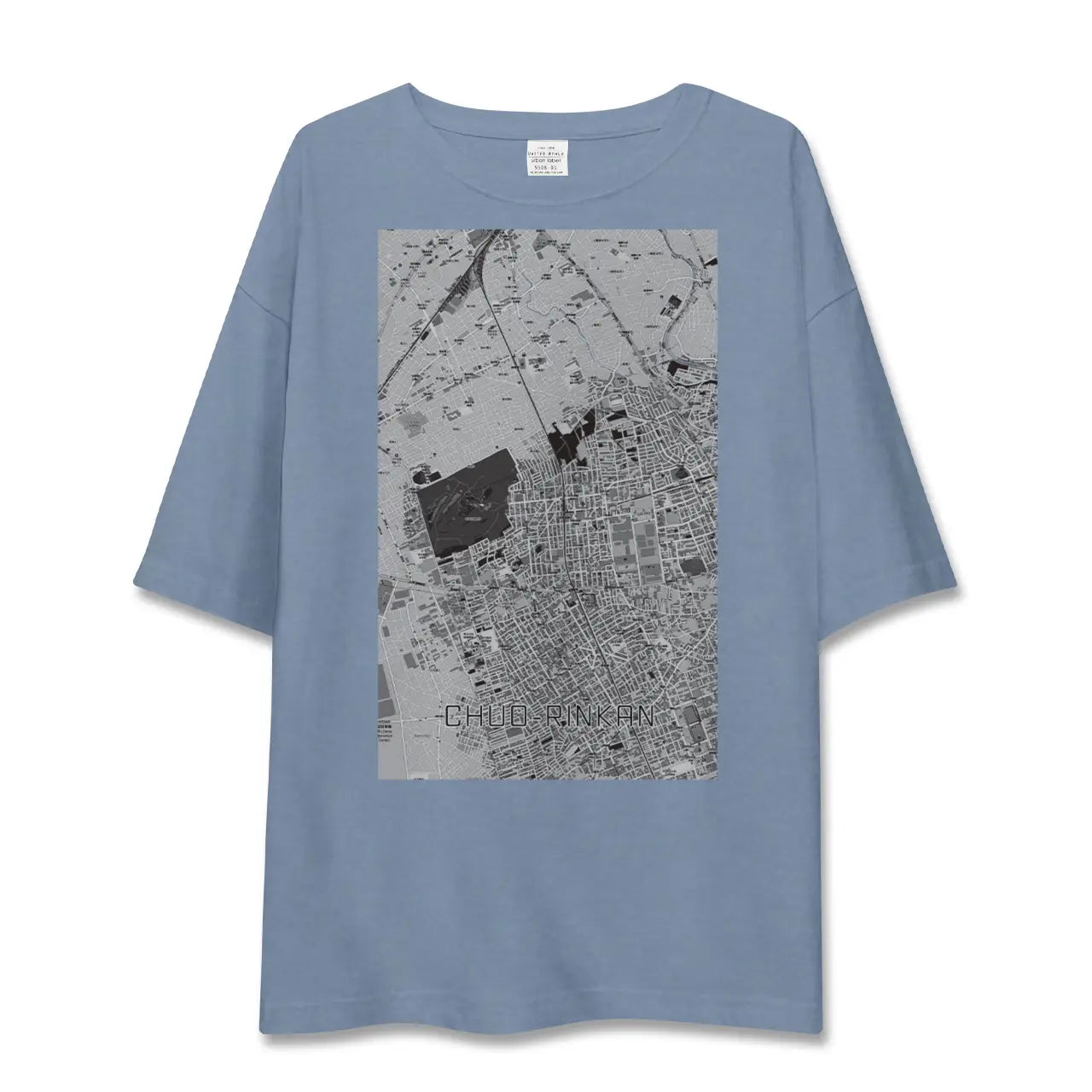 【中央林間(神奈川県)】地図柄ビッグシルエットTシャツ