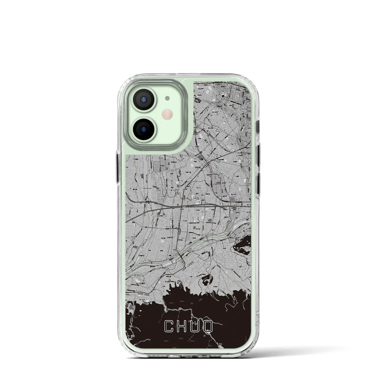 【中央(山梨県)】地図柄iPhoneケース(MagSafeタイプ)