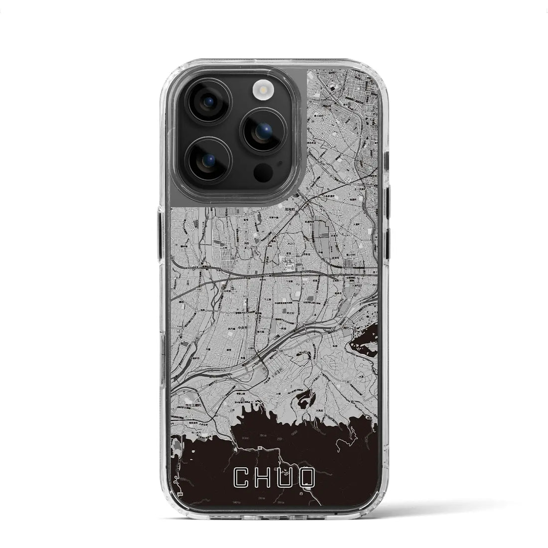 【中央(山梨県)】地図柄iPhoneケース(MagSafeタイプ)