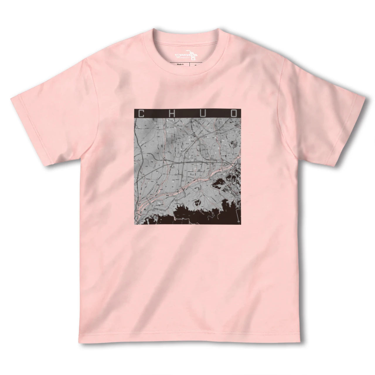 【中央(山梨県)】地図柄ヘビーウェイトTシャツ