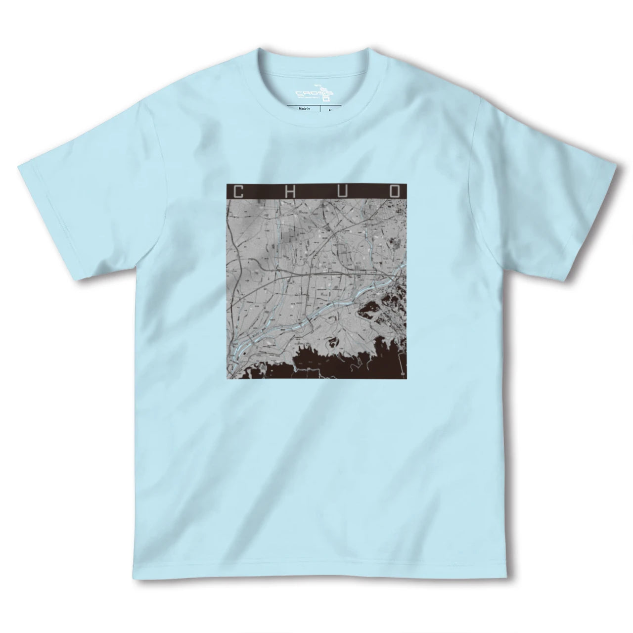 【中央(山梨県)】地図柄ヘビーウェイトTシャツ